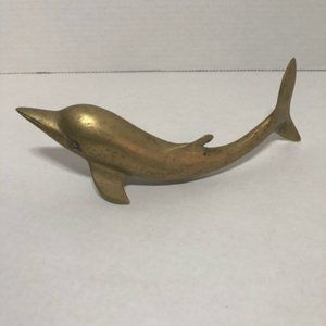 Brass Dolphin paperweight